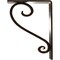 Ekena Millwork Edwards Wrought Iron Bracket, (Triple center brace), Antiqued Bronze 2"W x 5 1/2"D x 8"H BKTM02X05X08TEDABZ - alternate 7